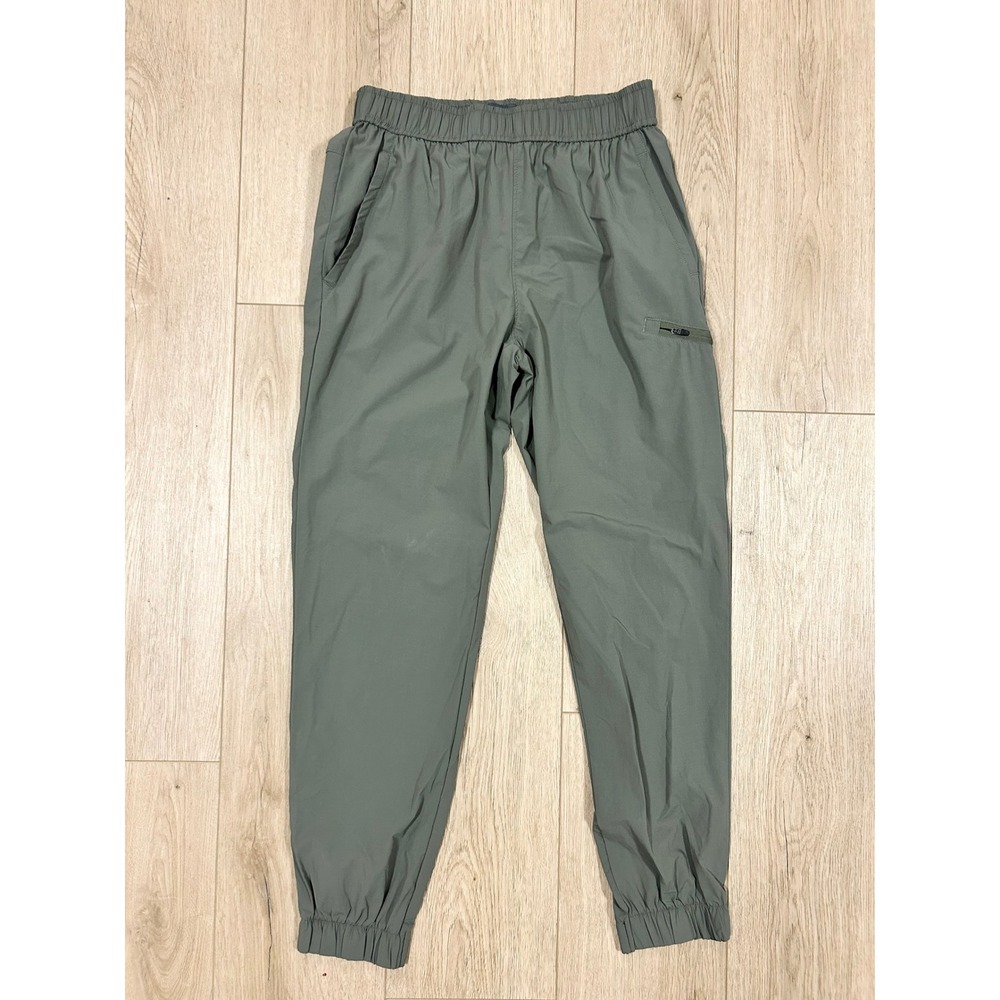Eddie Bauer Womens Sage Green Ripstop‎ Nylon Stretch Jogger Pants EB005943 Small